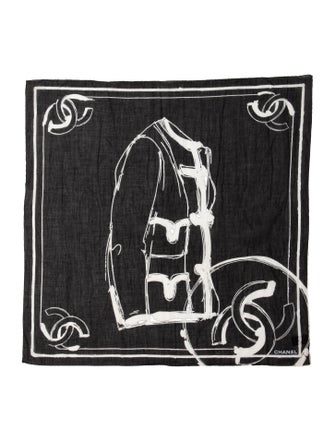 Chanel 2013 Interlocking CC Logo Scarf