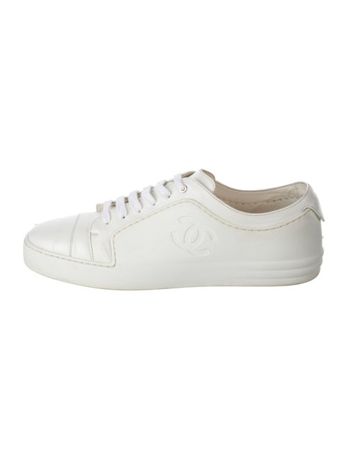Chanel Interlocking CC Logo Calfskin Sneakers