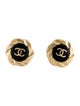 Chanel 2022 Resin CC Stud Earrings