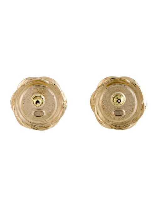 Chanel 2022 Resin CC Stud Earrings