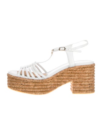 Chanel Interlocking CC Logo Patent Leather Espadrilles