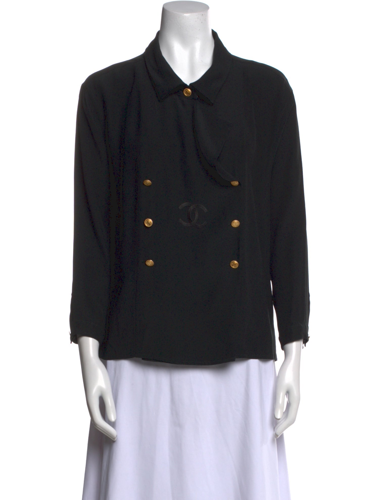 Chanel Vintage 1986 Button-Up Top