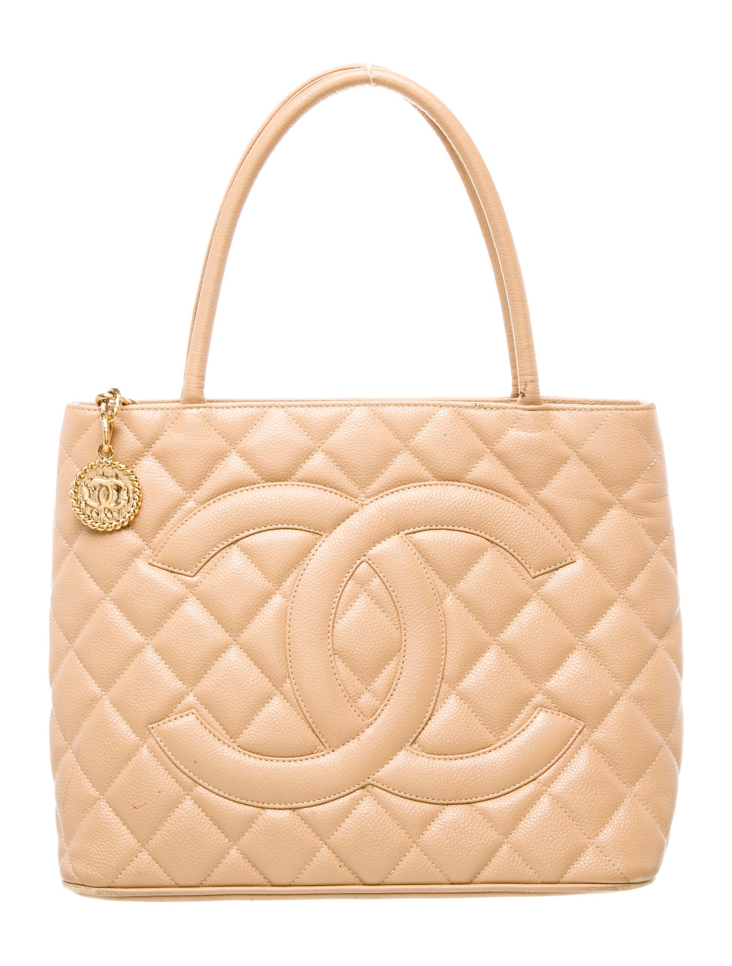 Chanel Quilted Caviar Medallion Tote