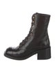 Chanel 2025 Interlocking CC Logo Combat Boots