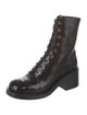 Chanel 2025 Interlocking CC Logo Combat Boots