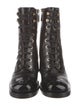 Chanel 2025 Interlocking CC Logo Combat Boots