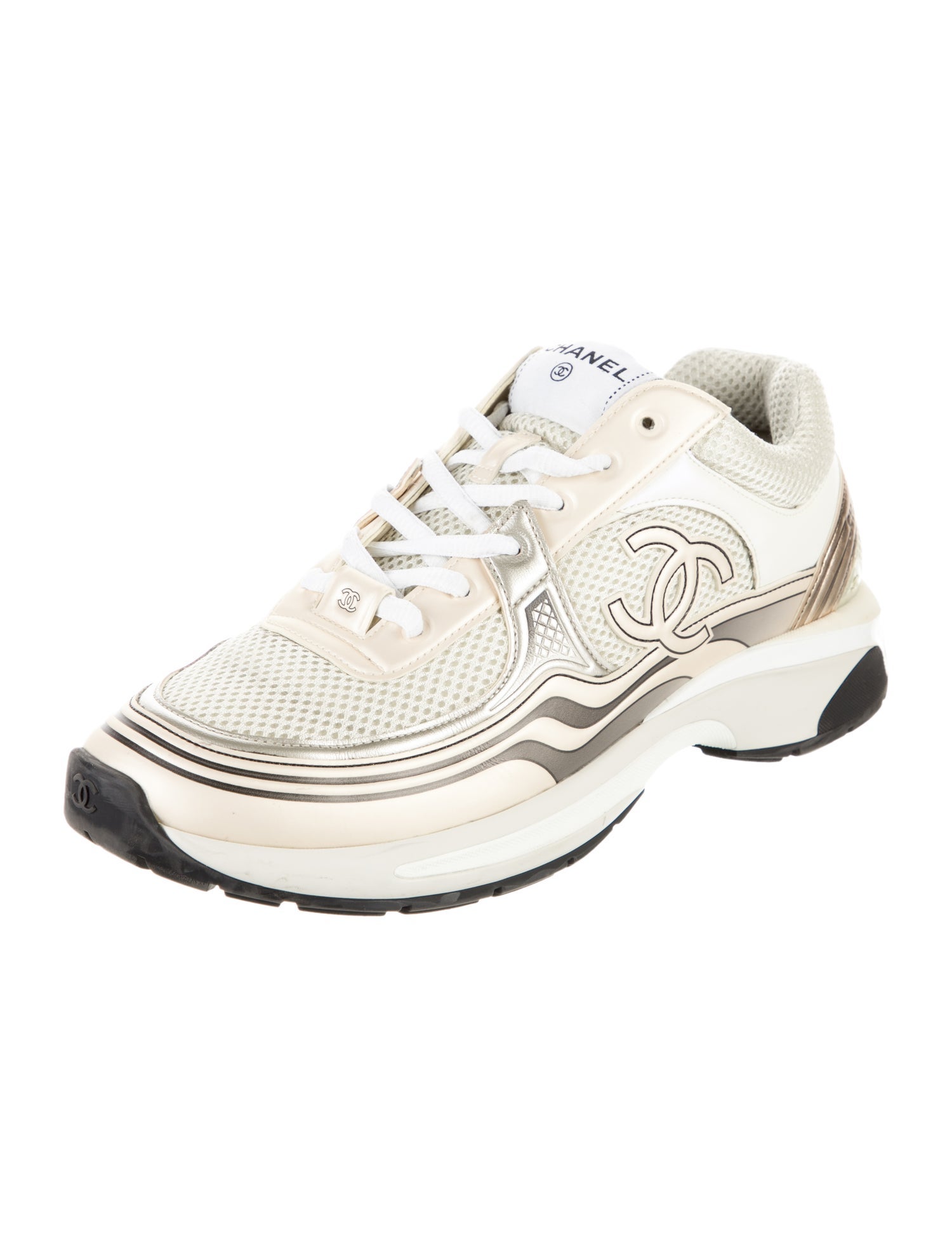 Chanel 2023 Interlocking CC Logo Sneakers