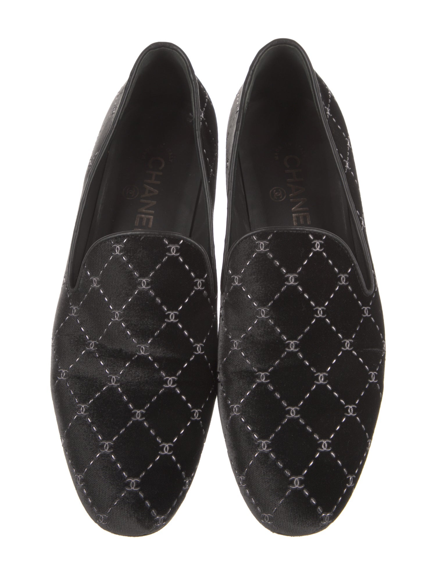 Chanel 2017 Interlocking CC Logo Loafers