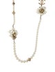 Chanel Faux Pearl & Strass CC Cluster Bead Strand Necklace