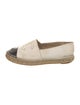 Chanel Interlocking CC Logo Leather Espadrilles