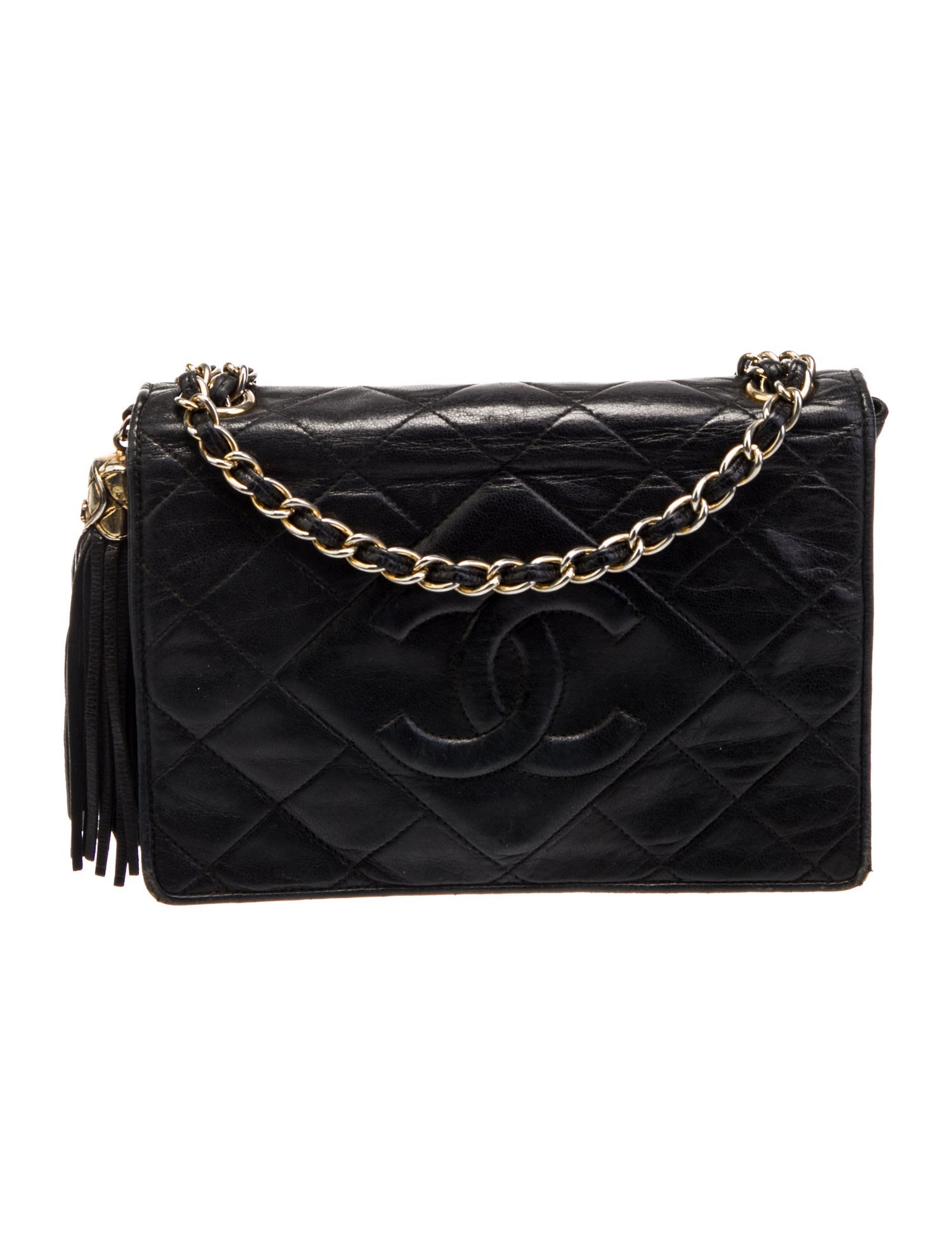 Chanel Diamond Quilt CC Flap Bag
