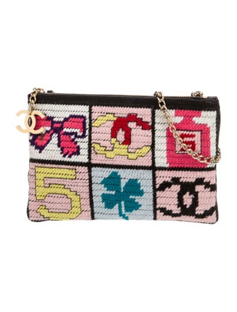 Chanel Precious Symbols Needlepoint Pochette