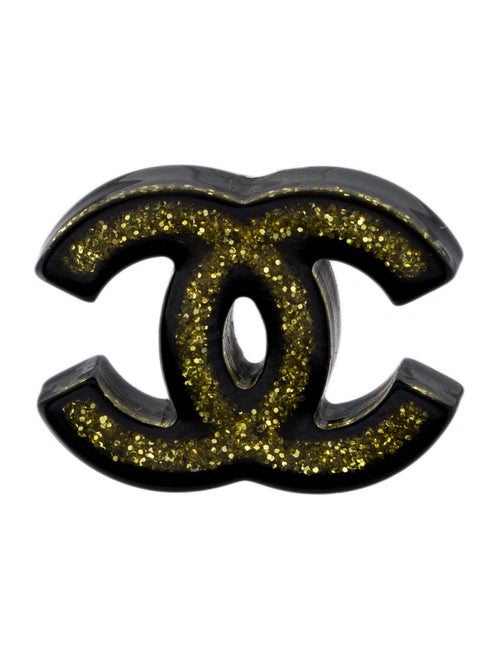 Chanel Resin CC Stud Single Earring