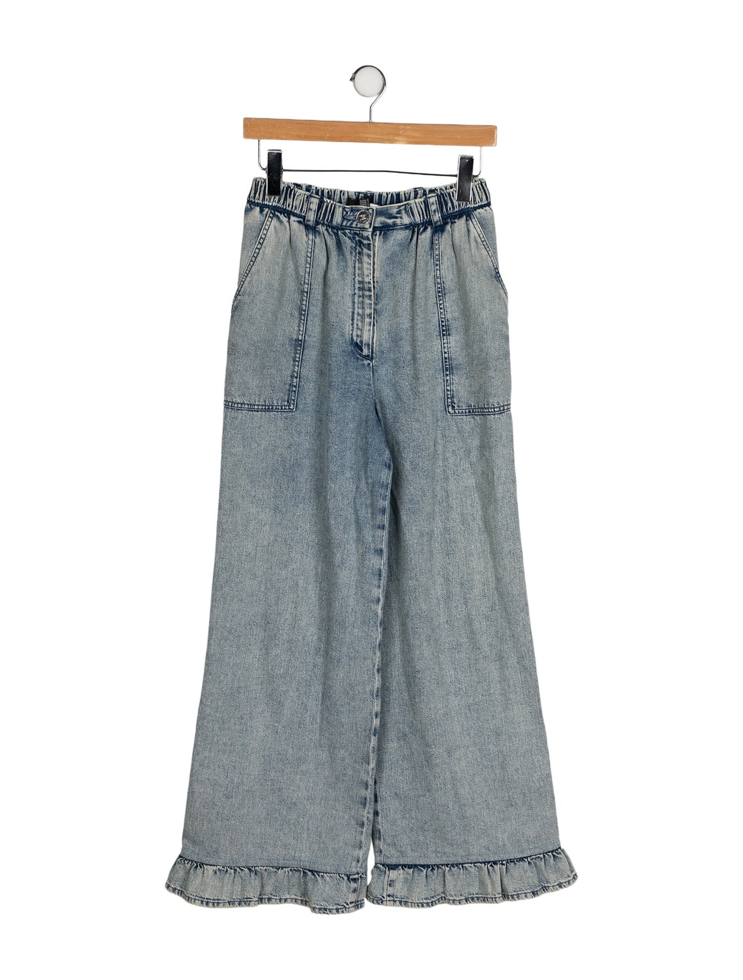 Chanel 2022 Wide Leg Jeans