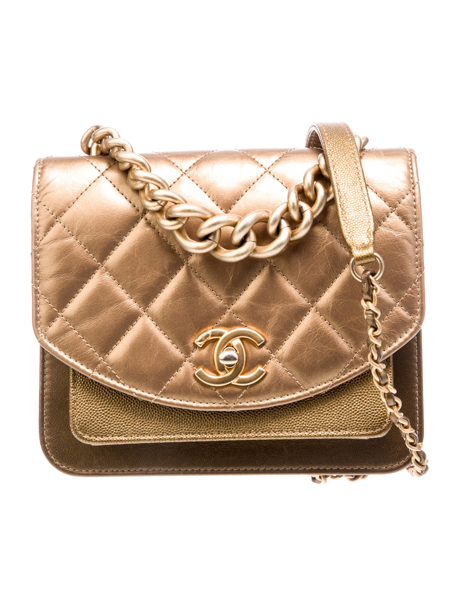 Chanel 2019 Mini Chain Handle Flap Bag