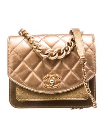 Chanel 2019 Mini Chain Handle Flap Bag
