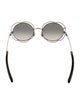 Chanel Interlocking CC Logo Round Sunglasses