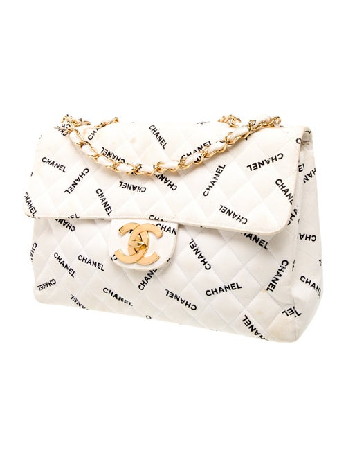 Chanel Classic Jumbo Canvas XL Maxi Flap Bag