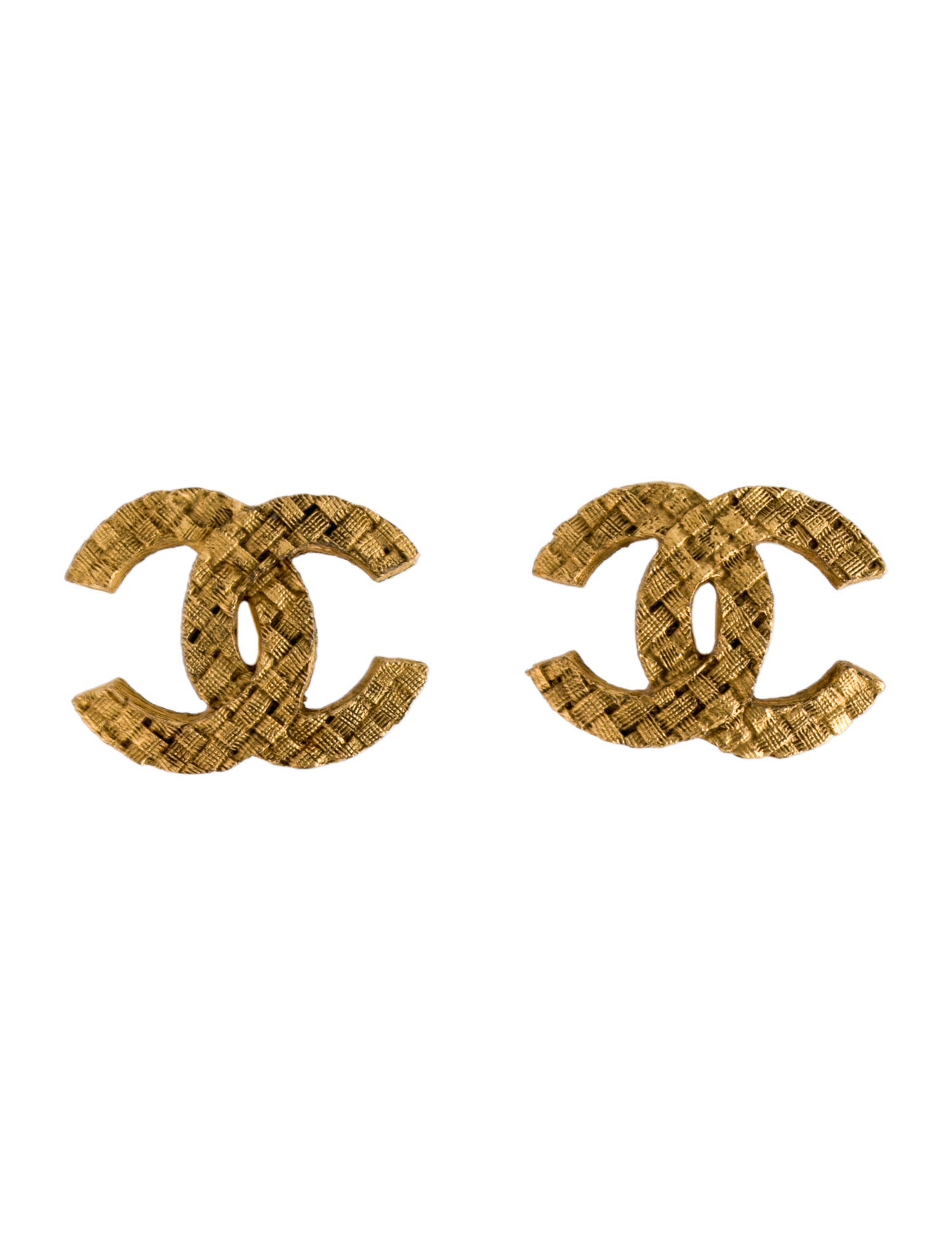 Chanel Vintage CC Clip-On Earrings