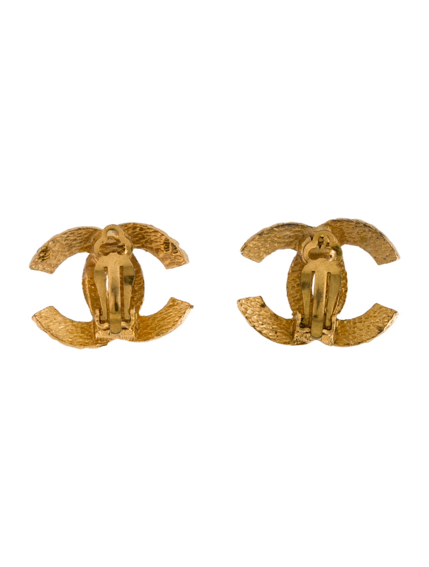 Chanel Vintage CC Clip-On Earrings