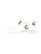 Chanel 2022 Interlocking CC Logo T-Strap Sandals