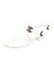 Chanel 2022 Interlocking CC Logo T-Strap Sandals