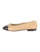 Chanel Interlocking CC Logo Lambskin Ballet Flats