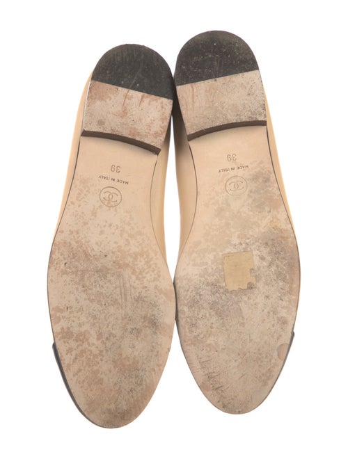 Chanel Interlocking CC Logo Lambskin Ballet Flats