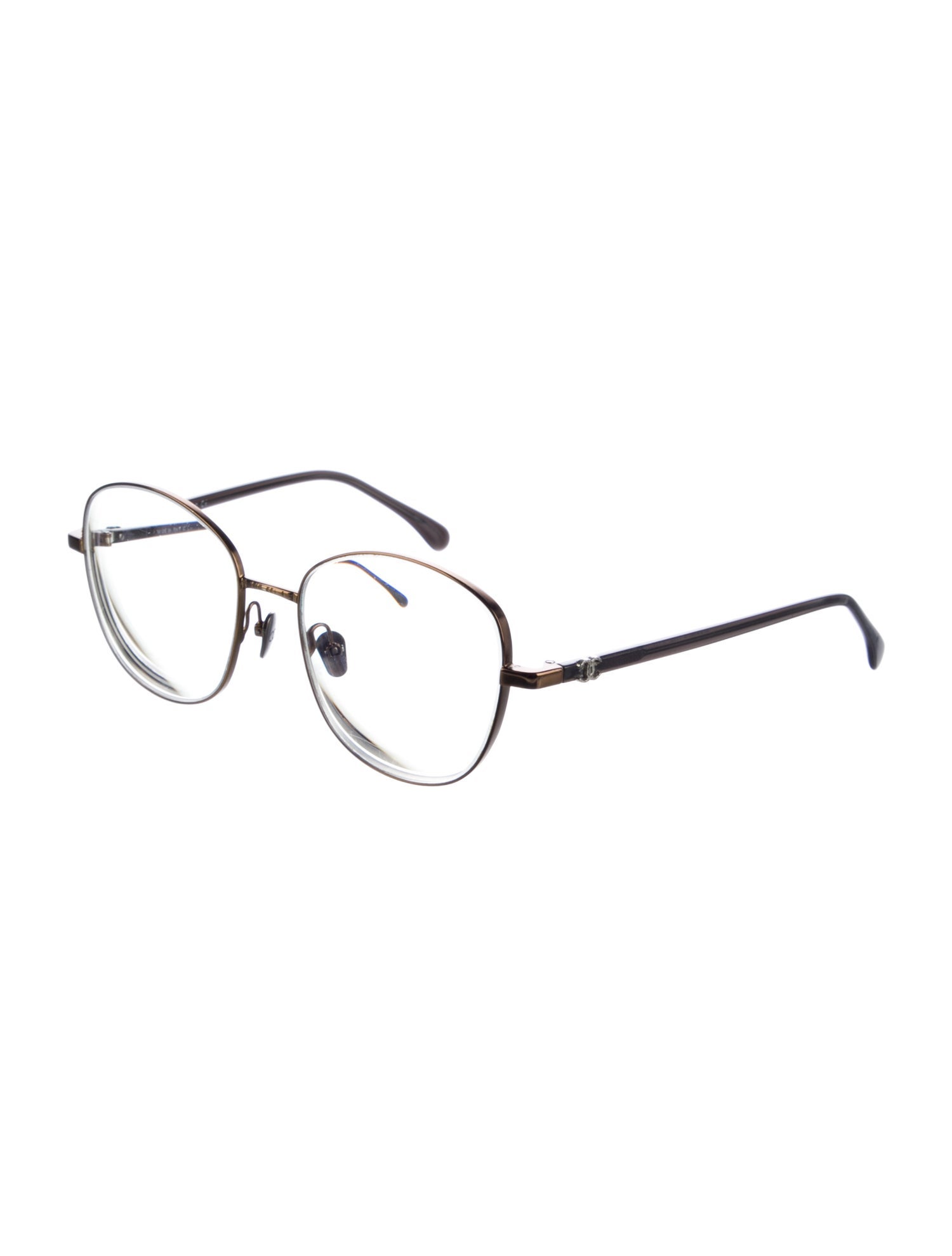 Chanel Interlocking CC Logo Round Eyeglasses