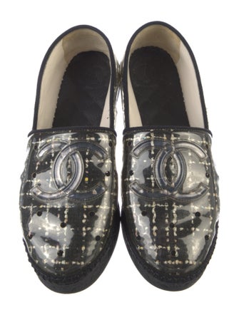 Chanel Interlocking CC Logo PVC Espadrilles