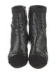 Chanel Leather Grosgrain Trim Boots