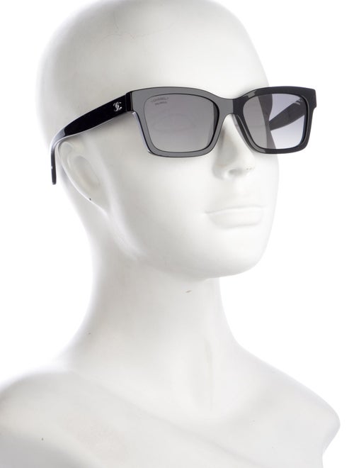Chanel Interlocking CC Logo Wayfarer Sunglasses