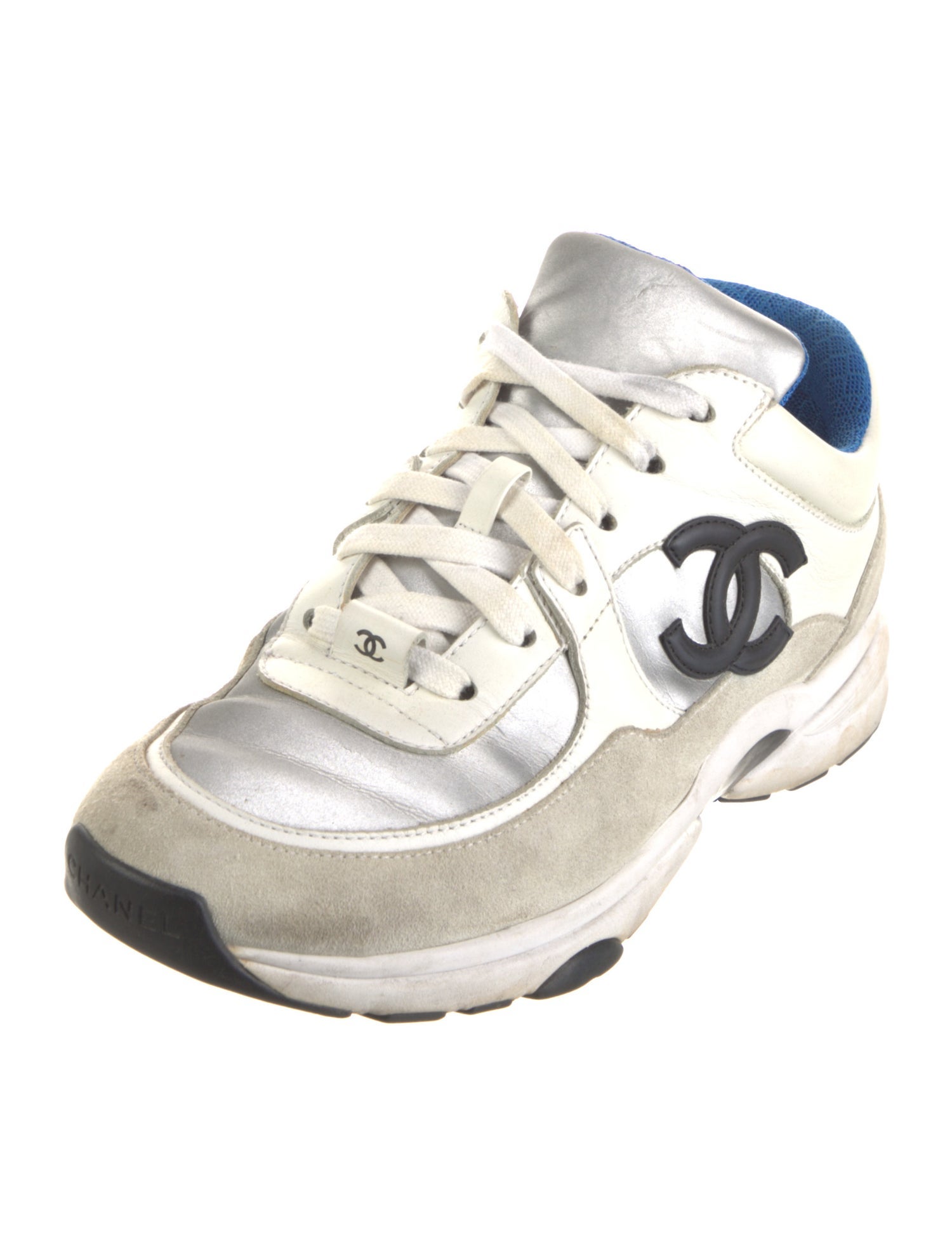 Chanel Interlocking CC Logo Calfskin Chunky Sneakers