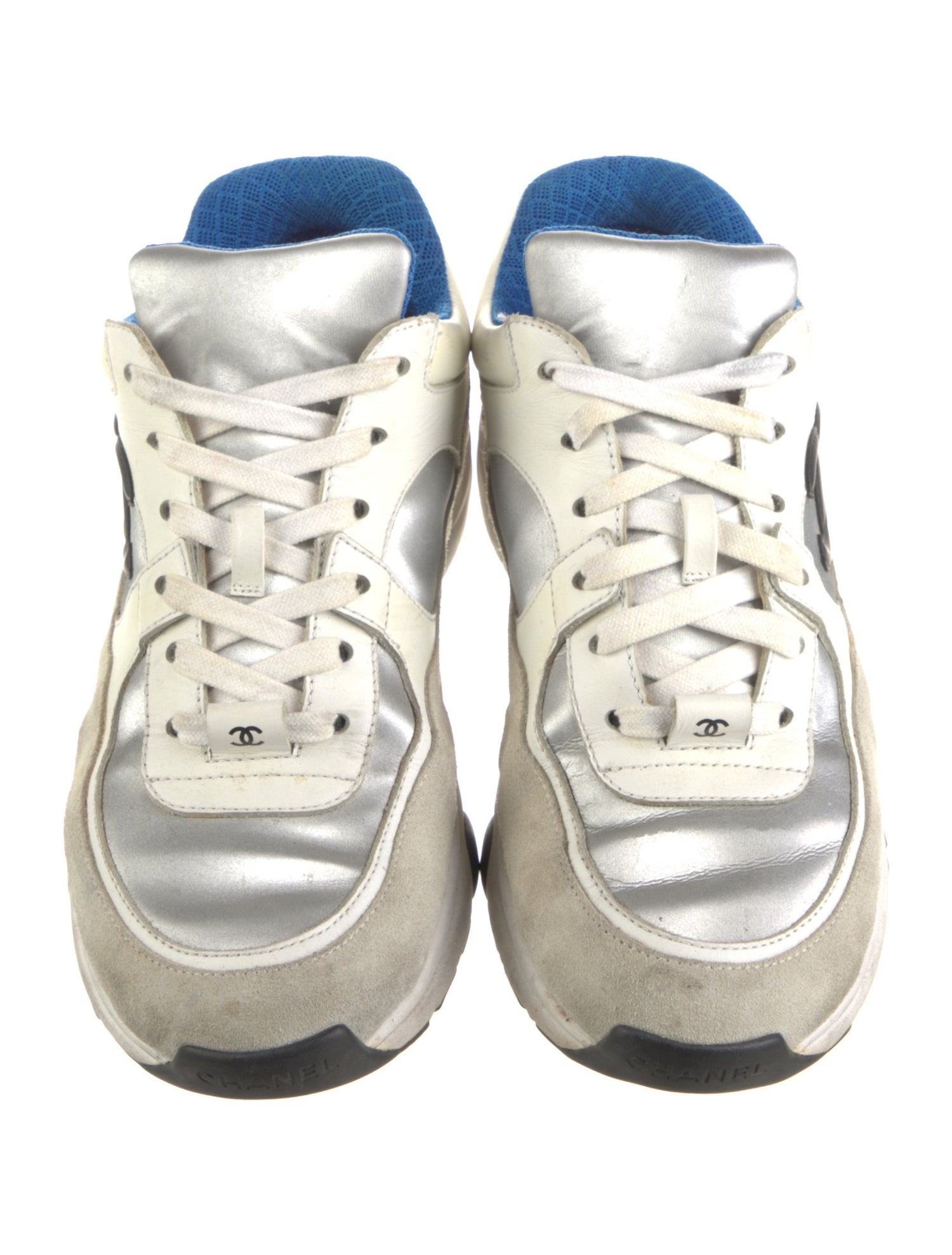 Chanel Interlocking CC Logo Calfskin Chunky Sneakers