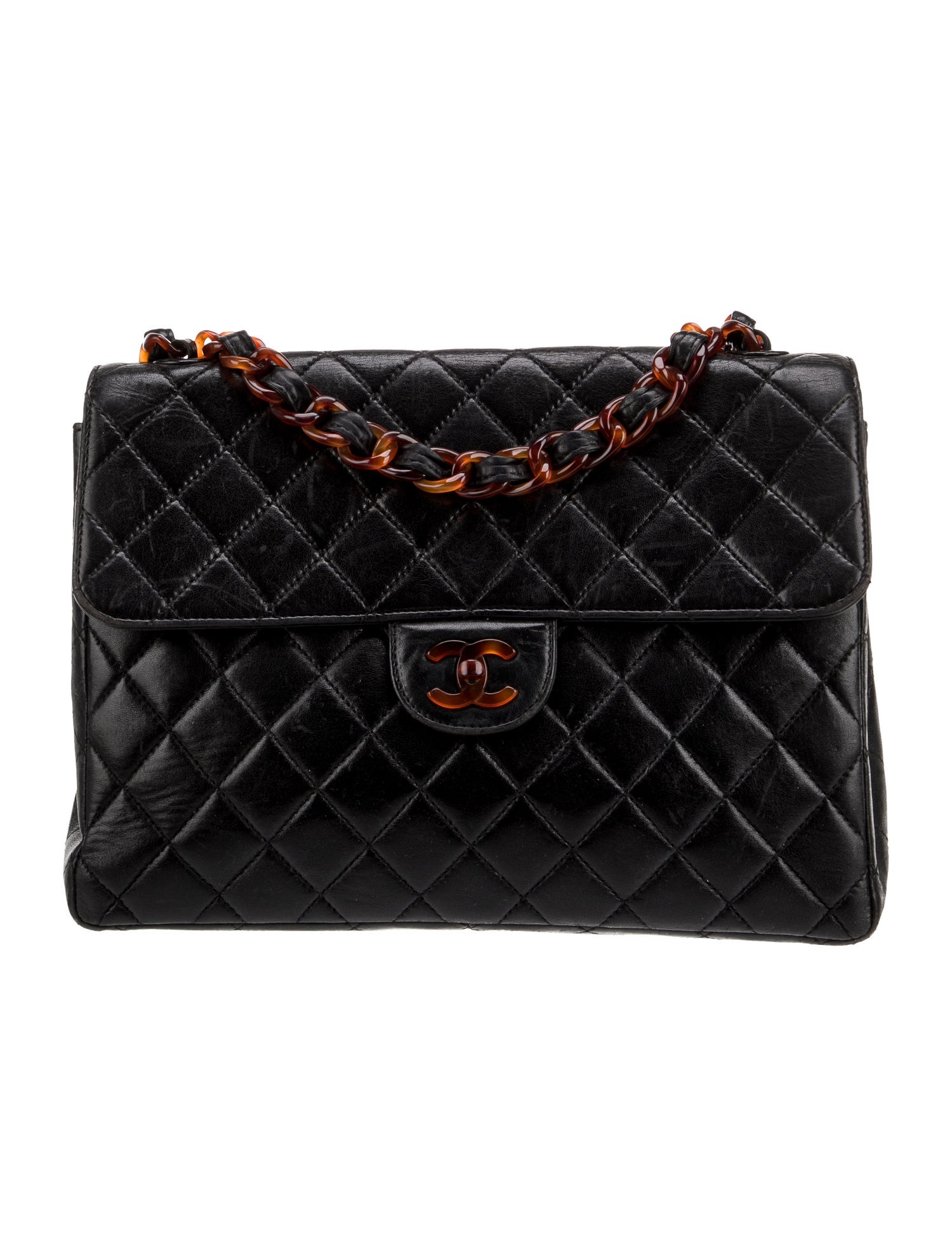 Chanel Jumbo Tortoiseshell Single Flap Bag