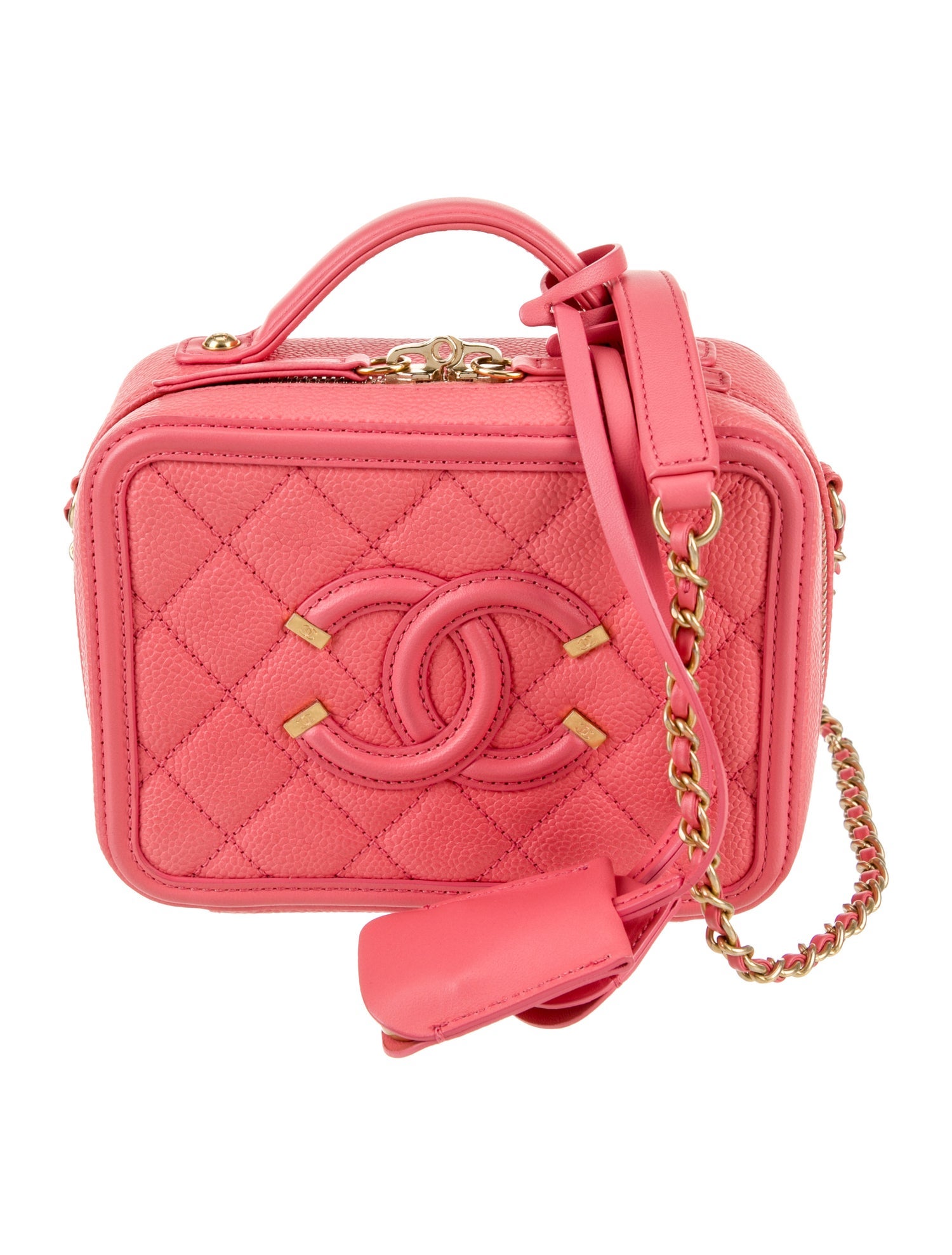 Chanel Small Filigree Vanity Case