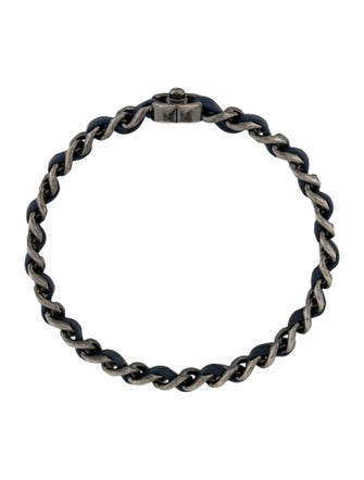 Chanel Leather CC Turnlock Bangle