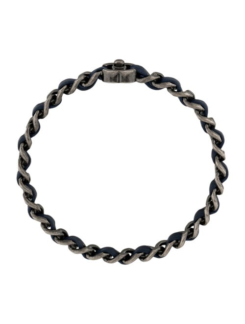 Chanel Leather CC Turnlock Bangle