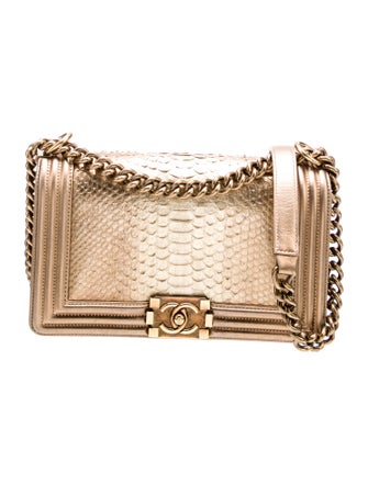 Chanel Medium Python Boy Bag