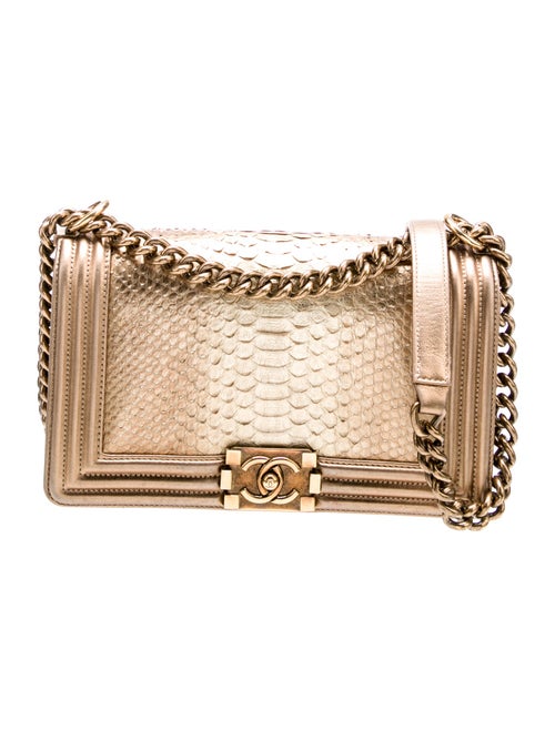 Chanel Medium Python Boy Bag