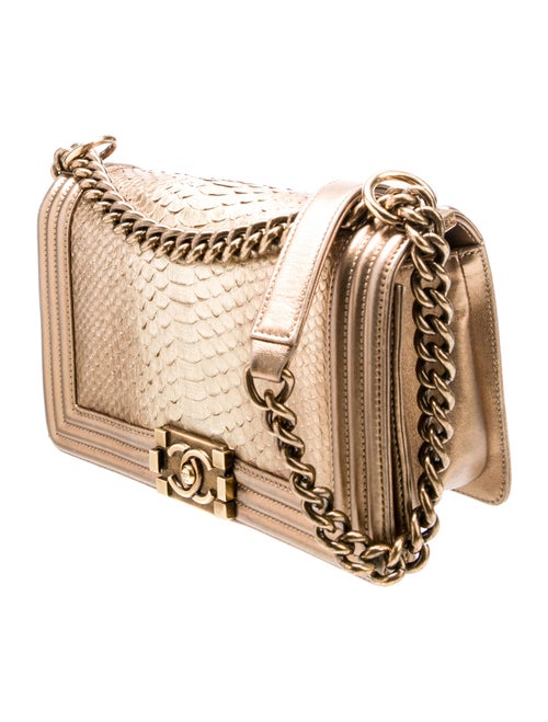 Chanel Medium Python Boy Bag