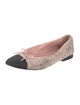 Chanel Interlocking CC Logo Tweed Flats