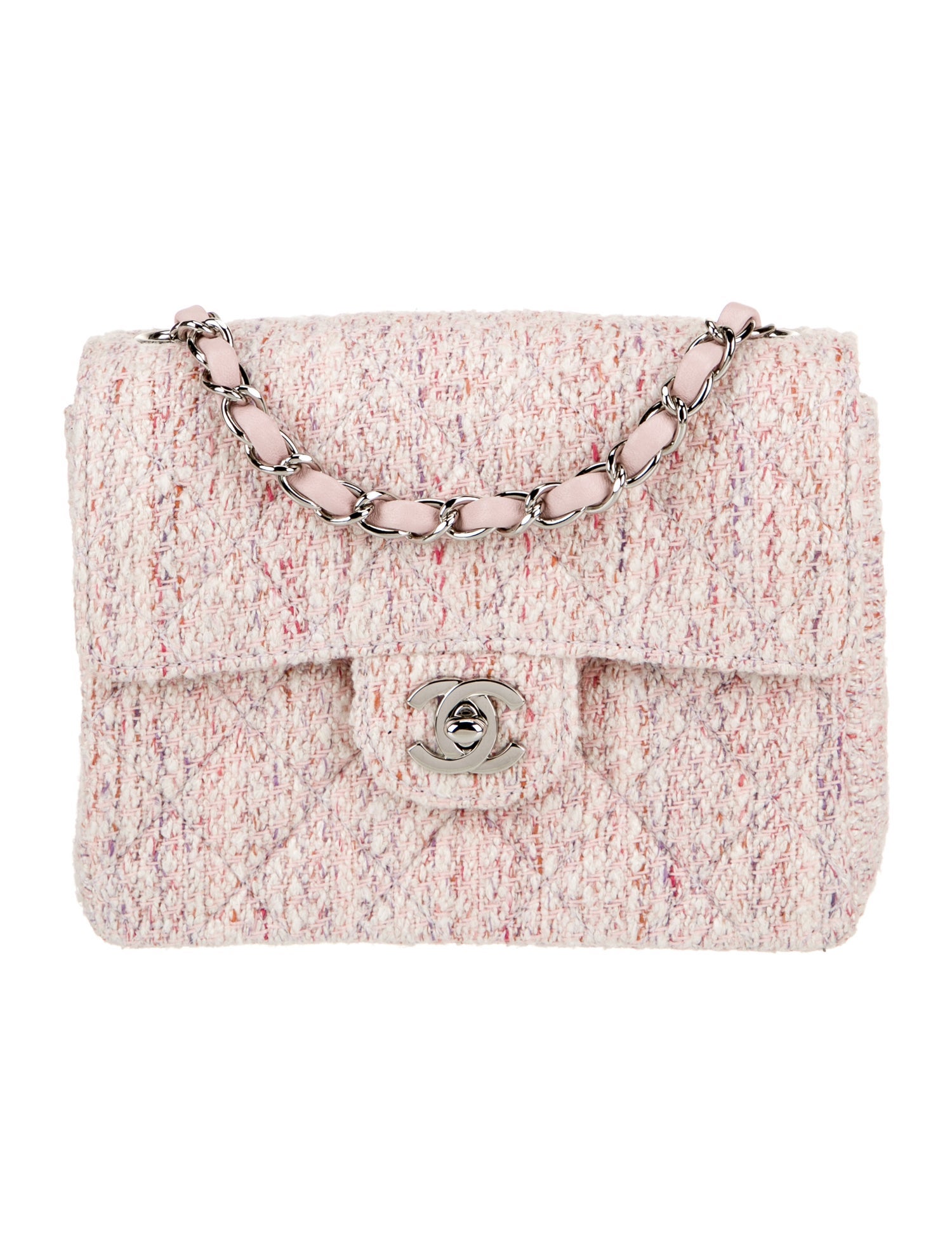 Chanel Classic Mini Square Tweed Flap Bag