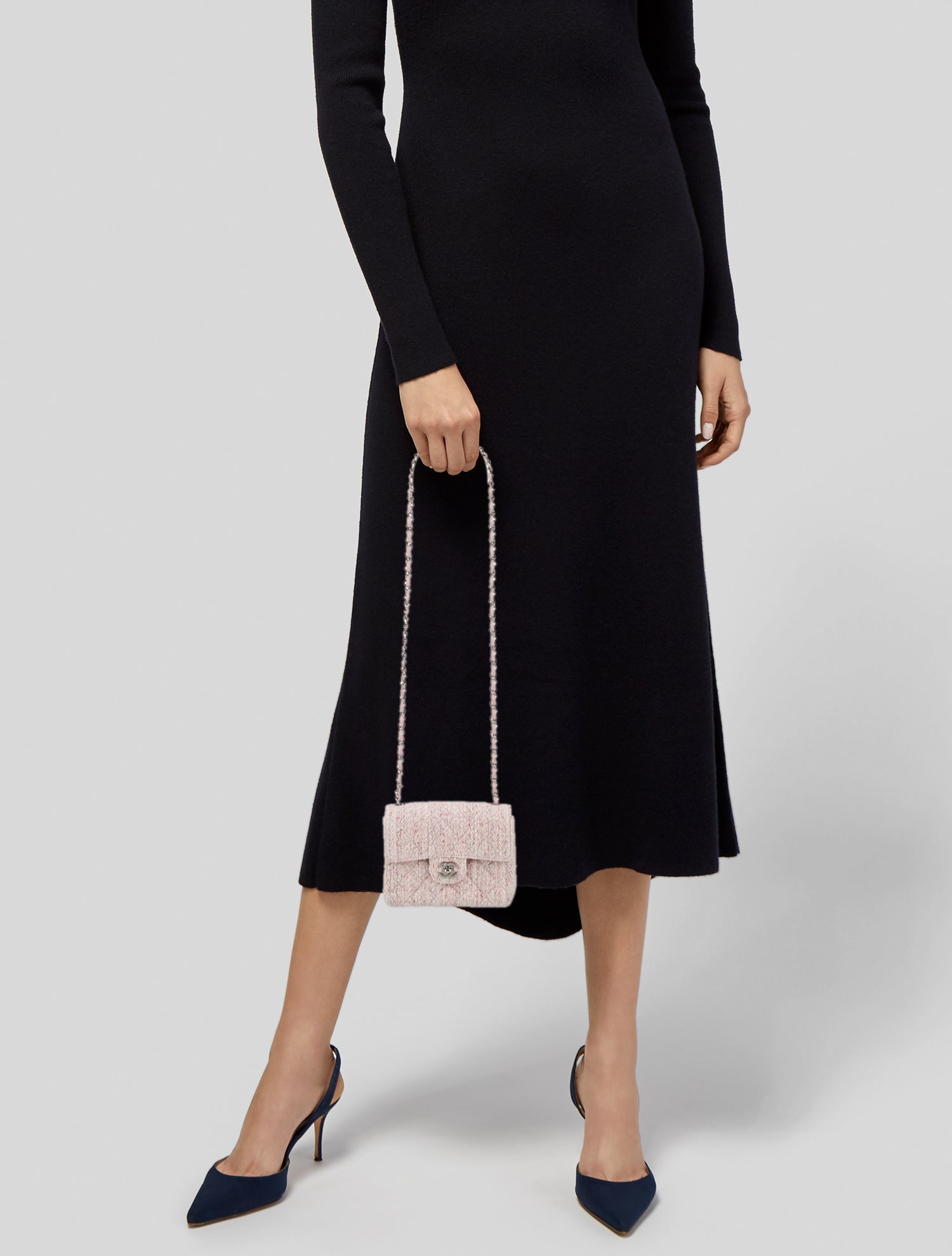 Chanel Classic Mini Square Tweed Flap Bag