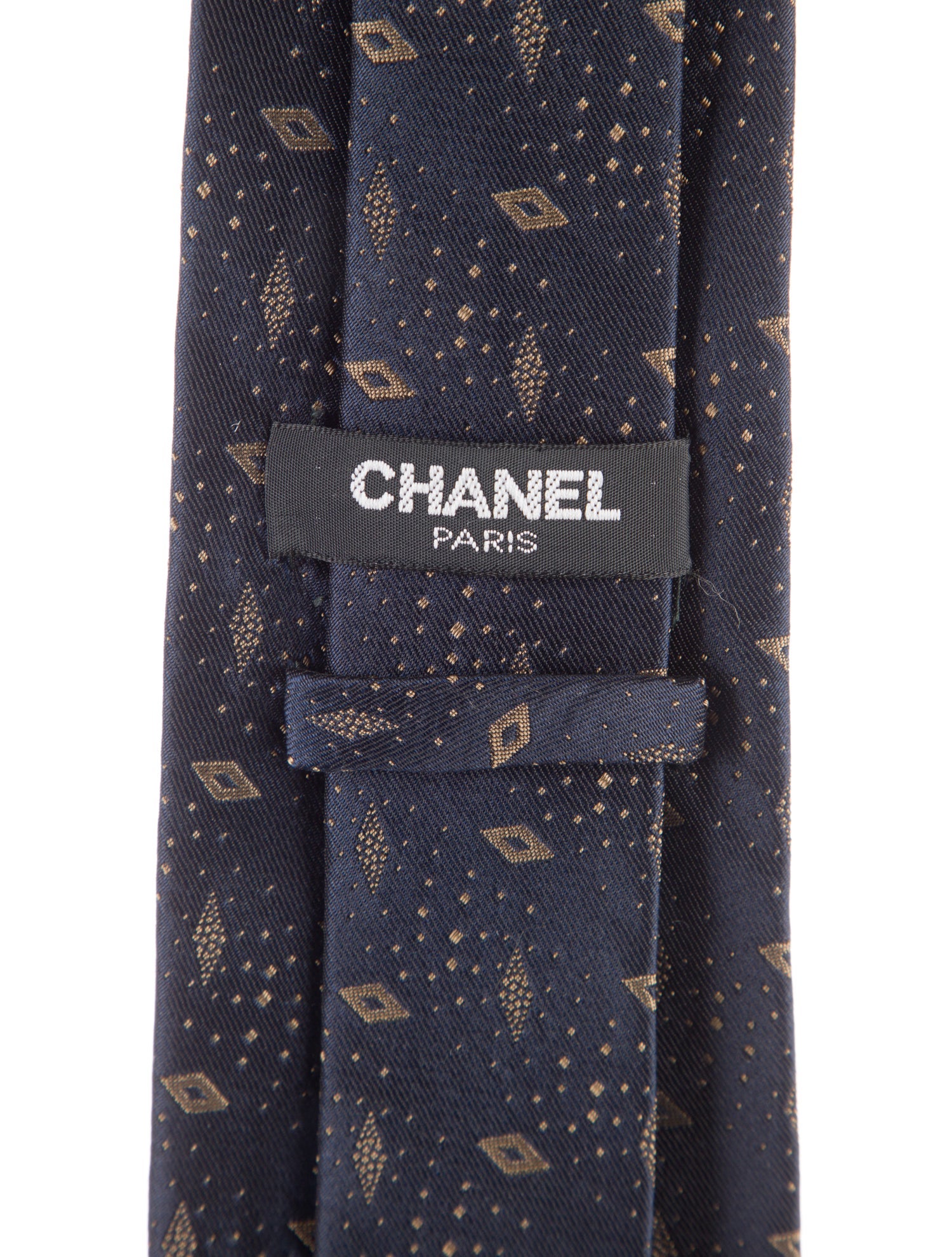 Chanel Silk Printed Tie