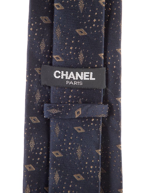 Chanel Silk Printed Tie