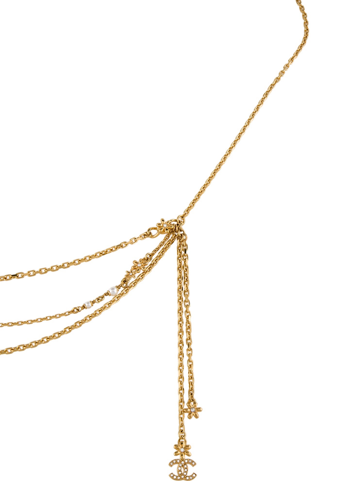 Chanel 2023 Interlocking CC Logo Chain-Link Belt