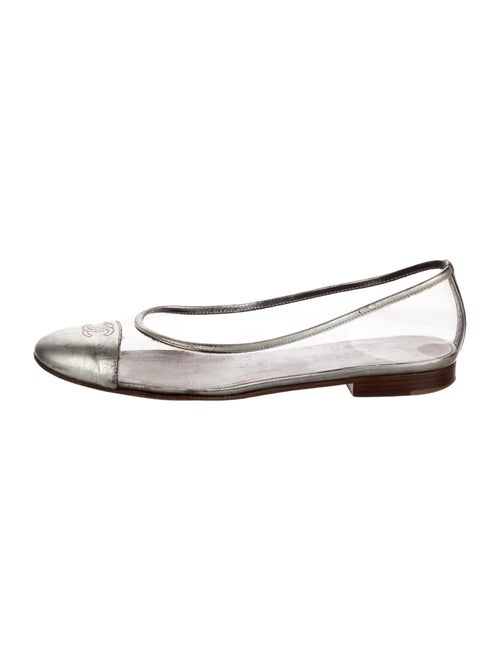 Chanel Interlocking CC Logo PVC Ballet Flats