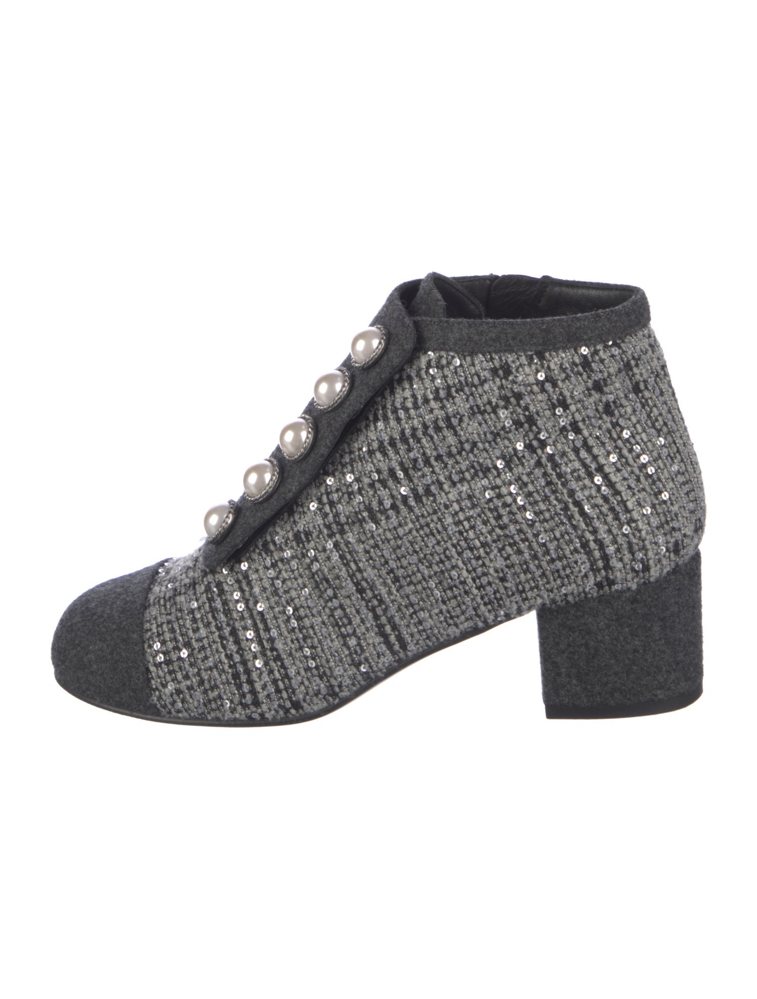 Chanel 2017 Interlocking CC Logo Boots