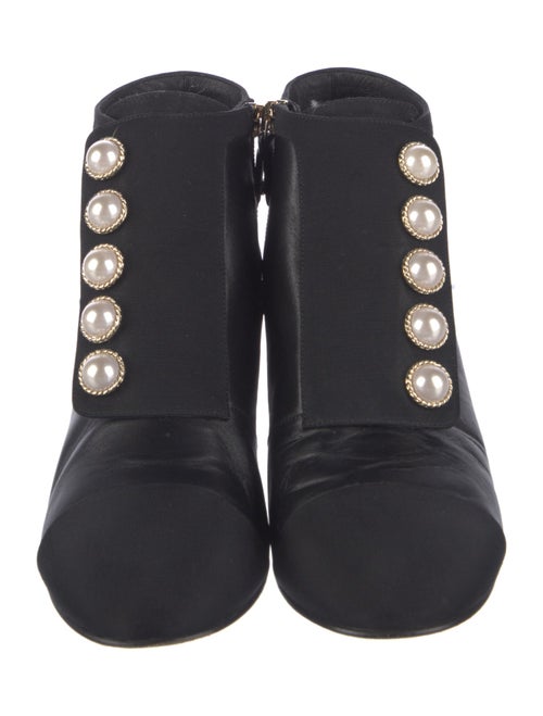 Chanel 2017 Interlocking CC Logo Lace-Up Boots